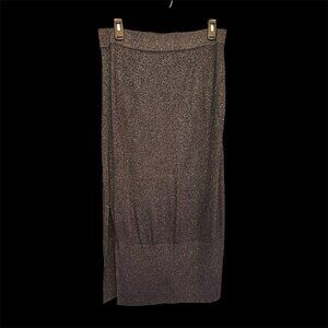 Banana Republic Lurex Charcoal Glitter Skirt - SZ Medium